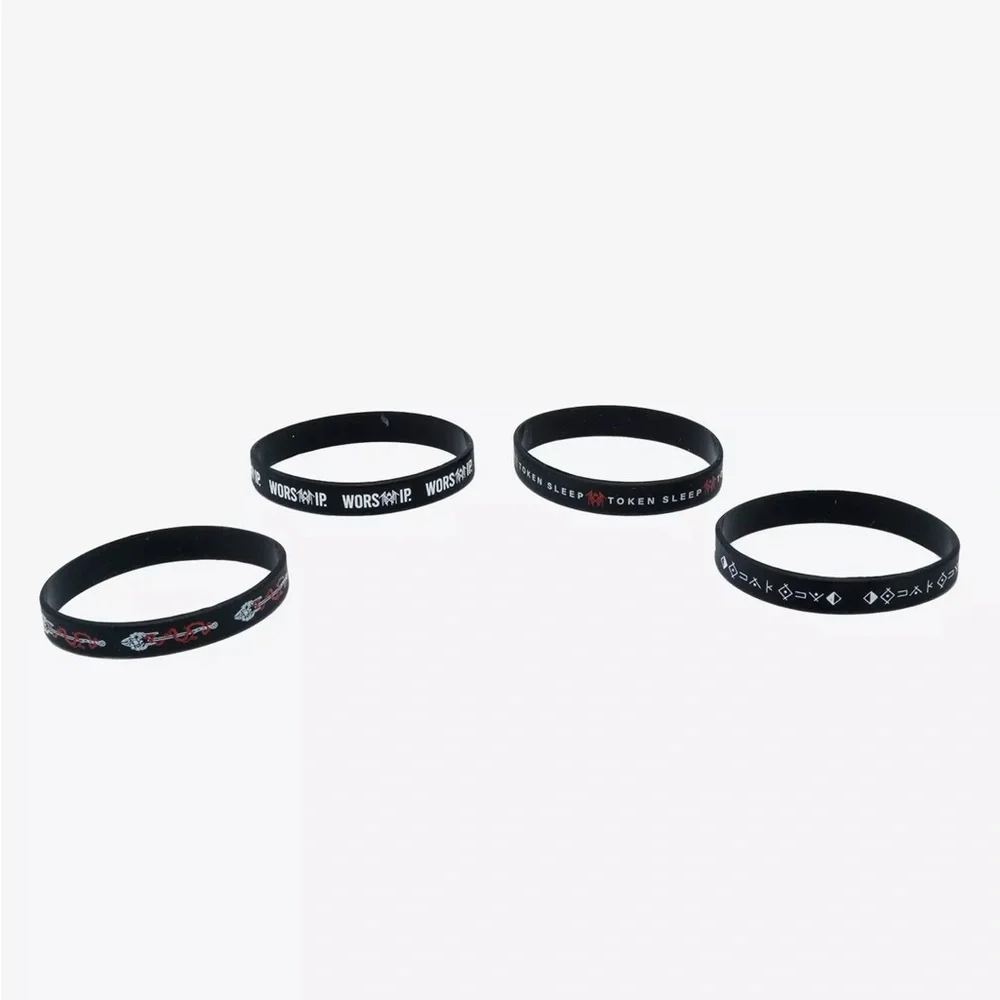 Sleep Token Icons Rubber‎ Bracelet Set Hot Topic